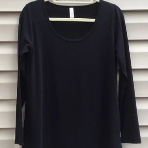 LulaRoe 2XL Solid Black Noir Lynnae NWT